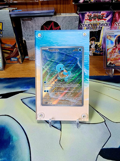 Pokemon Squirtle, Wartortle, Blastoise 151 Custom Display Cases