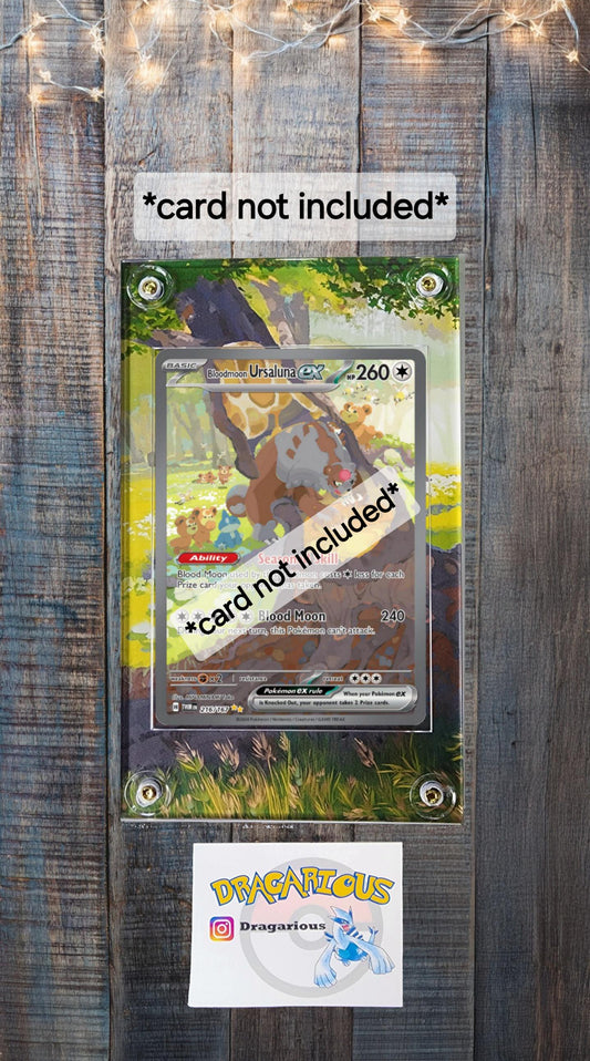 Pokemon Bloodmoon Ursaluna EX 216/217 Twilight Masquerade Custom Display Case Slab