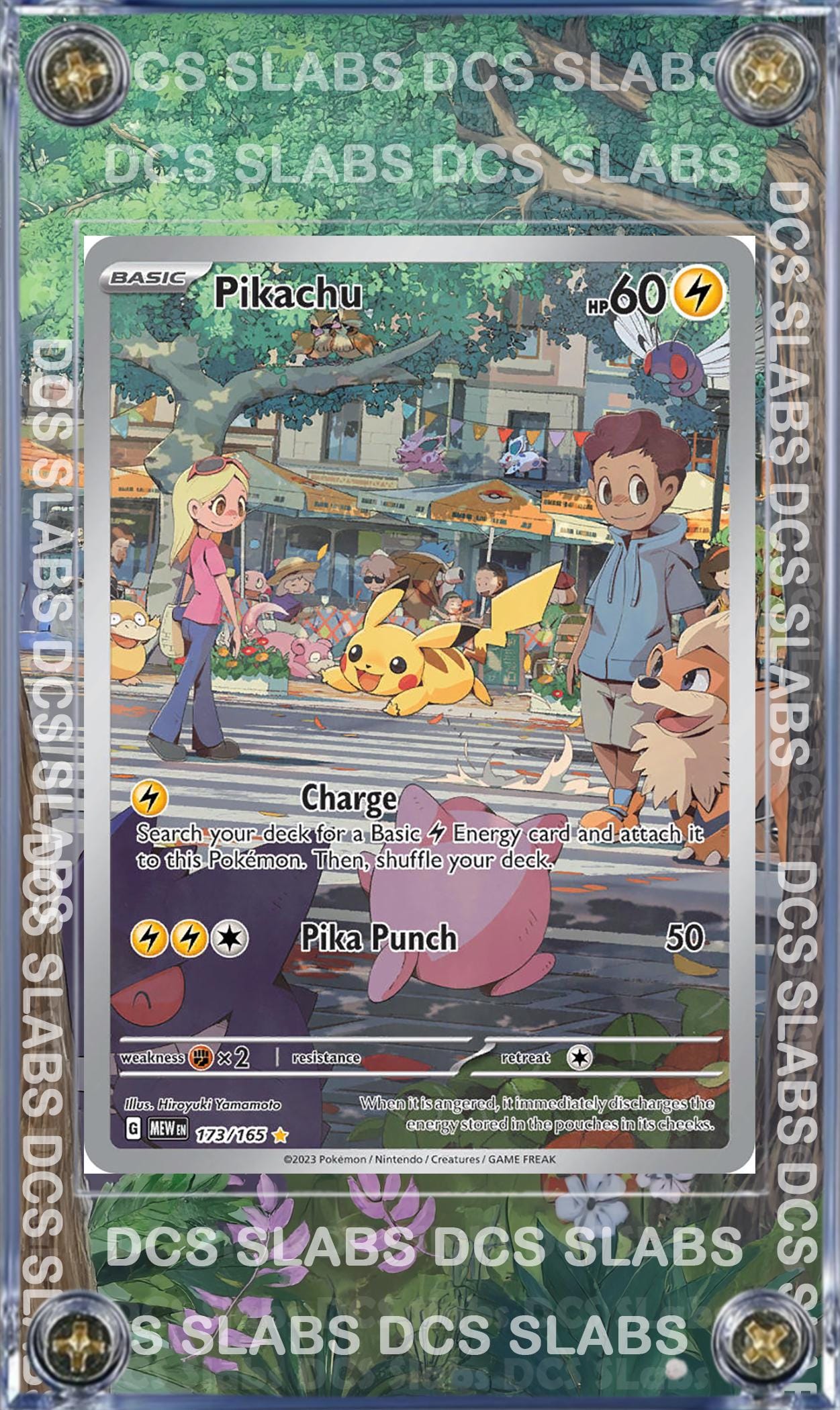 Pokemon 151 Pikachu 173/165 Custom Display Case from Pokemon 151