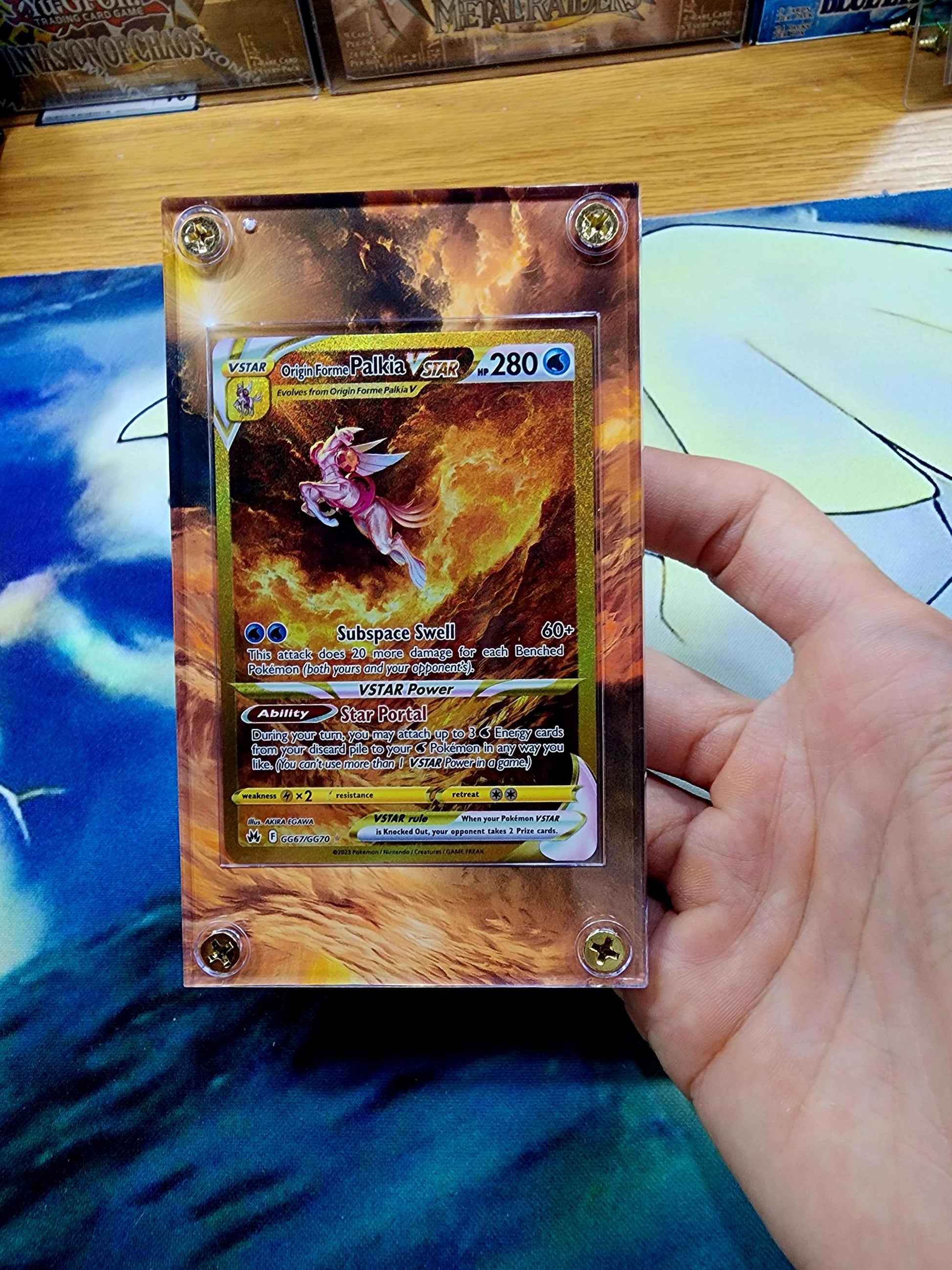 X4 Pokemon Giratina, Palkia, Arceus, Dialga, VSTAR Galarian Gallery GG67 GG68 GG69 GG70 Custom Display Cases from Crown Zenith