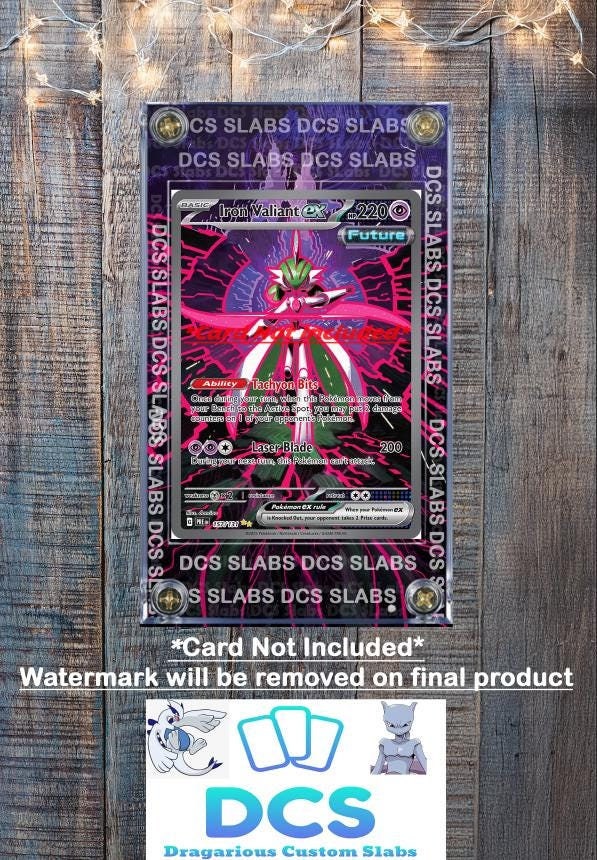 Pokemon Iron Valiant EX SIR 157/131 Prismatic Evolutions Custom Case