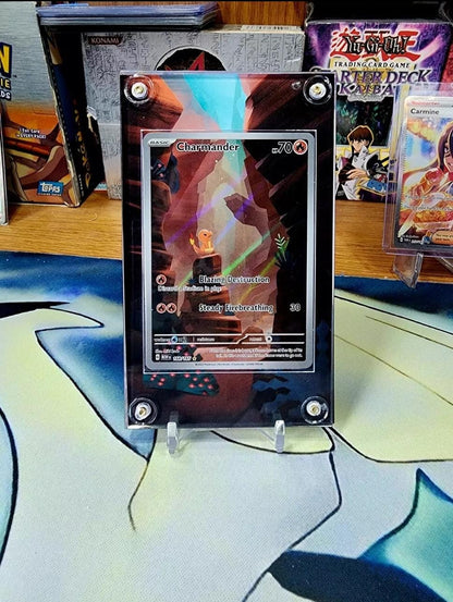 Pokemon 151 Charmander IR 168 Custom Display Case Slab