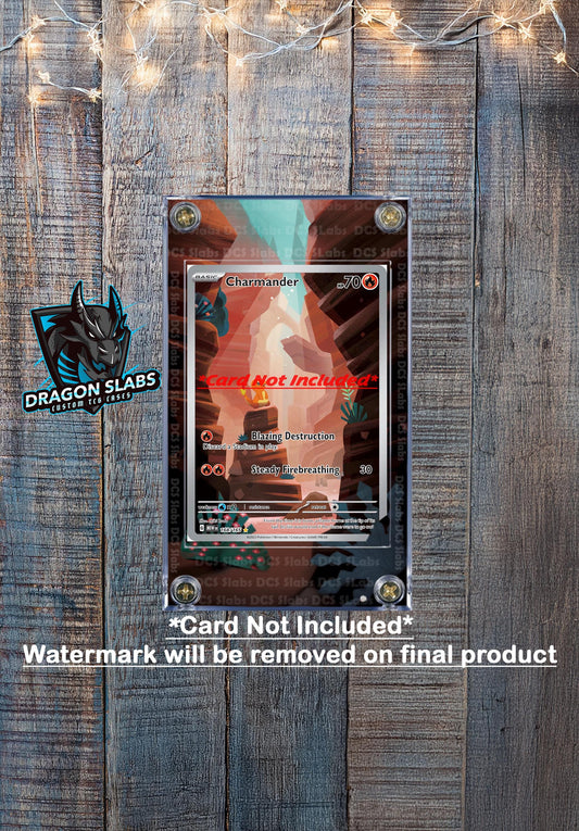 Pokemon 151 Charmander IR 168 Custom Display Case Slab