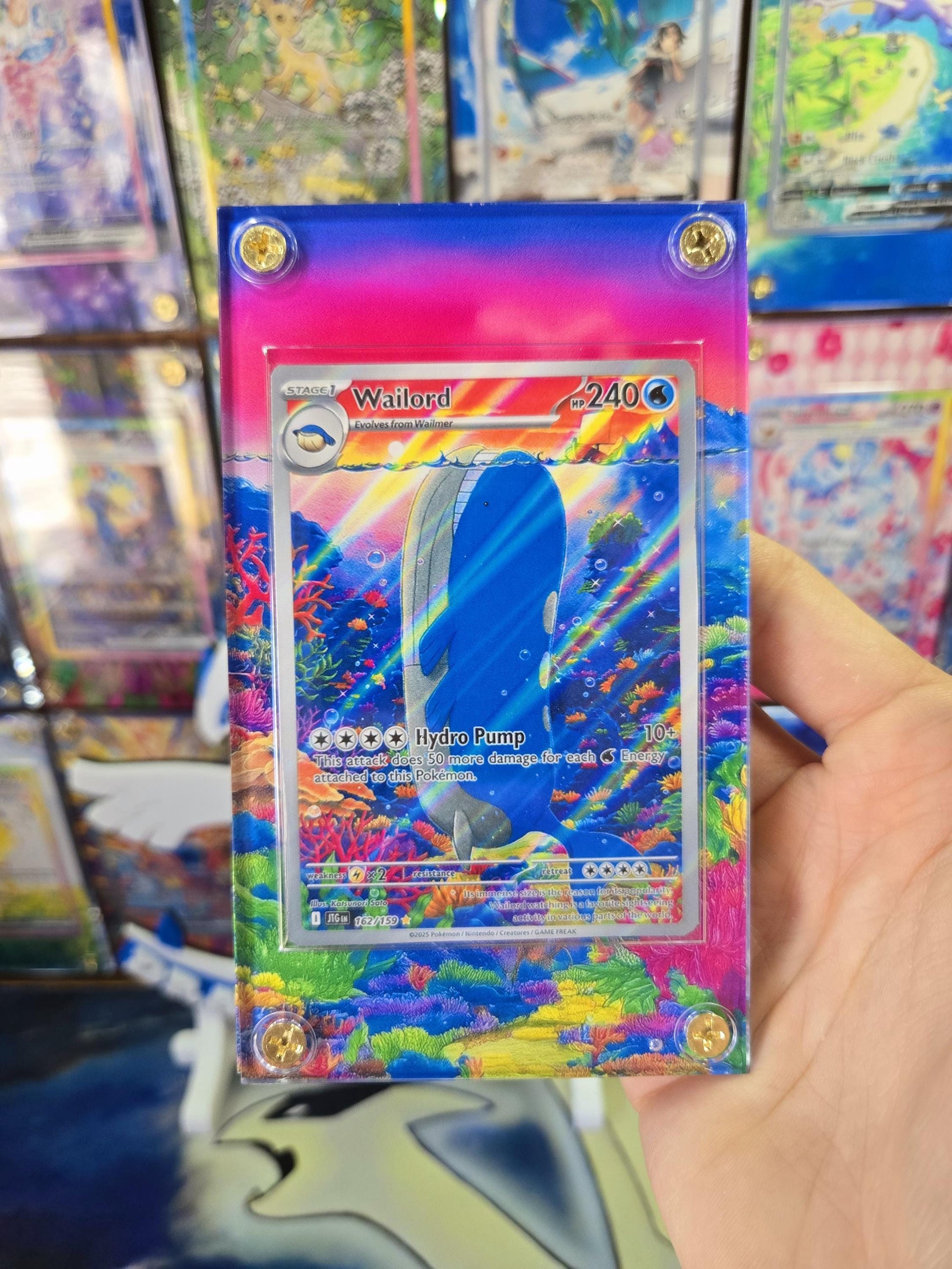 Pokemon Wailord 162/159 Journey Together Extended Art Custom Case