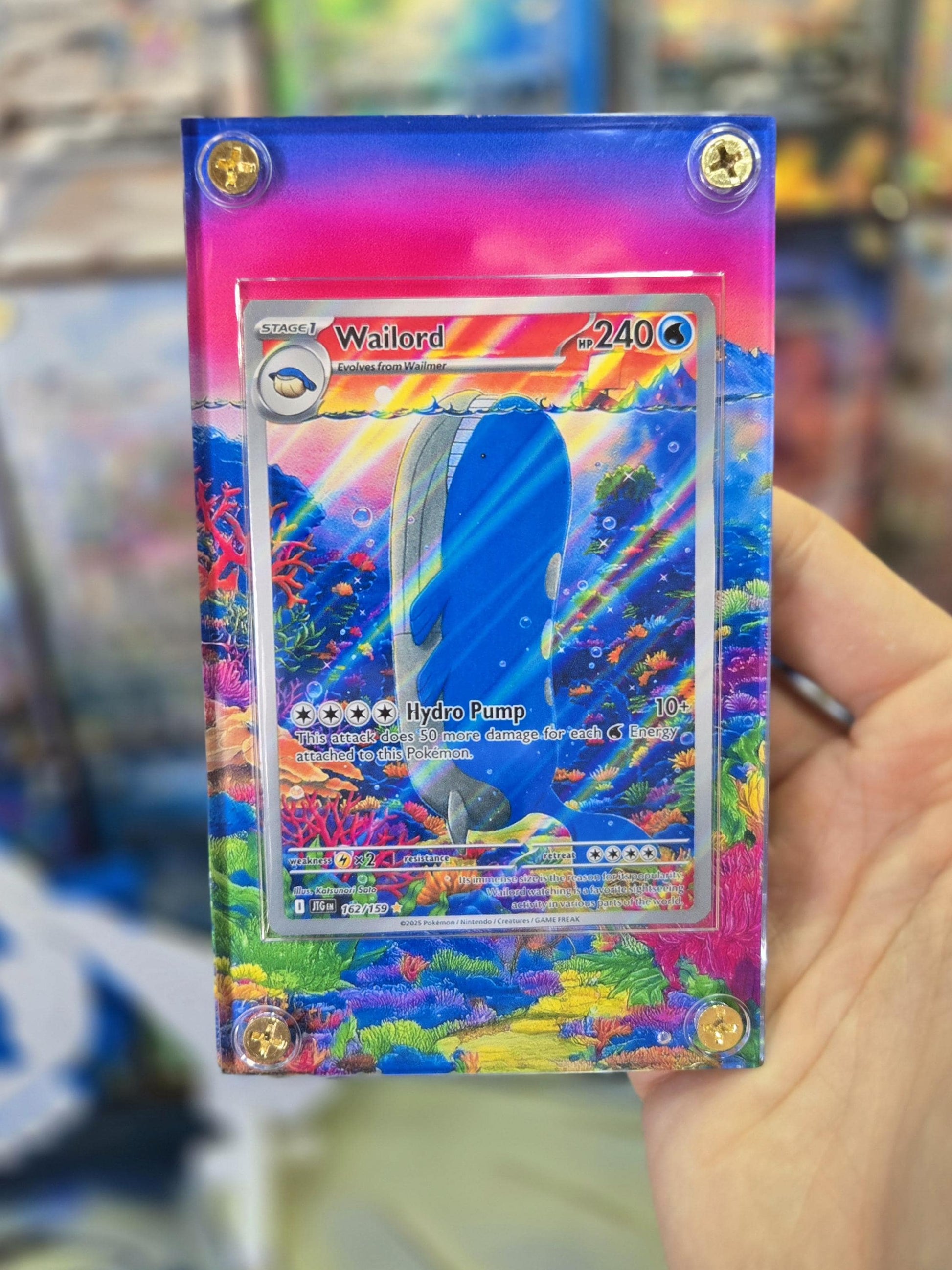 Pokemon Wailord 162/159 Journey Together Extended Art Custom Case