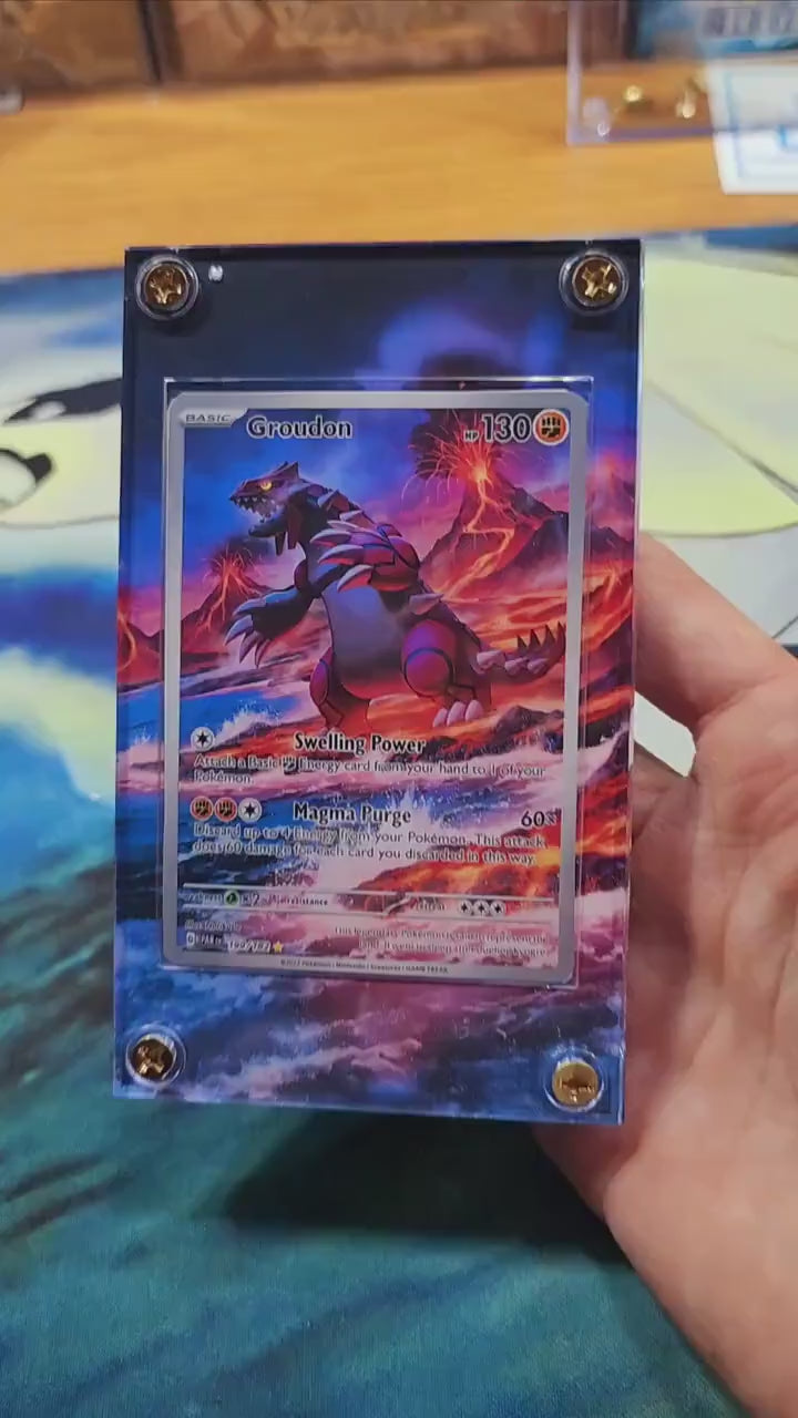 Pokemon Groudon IR 199/182 Paradox Rift Custom Case