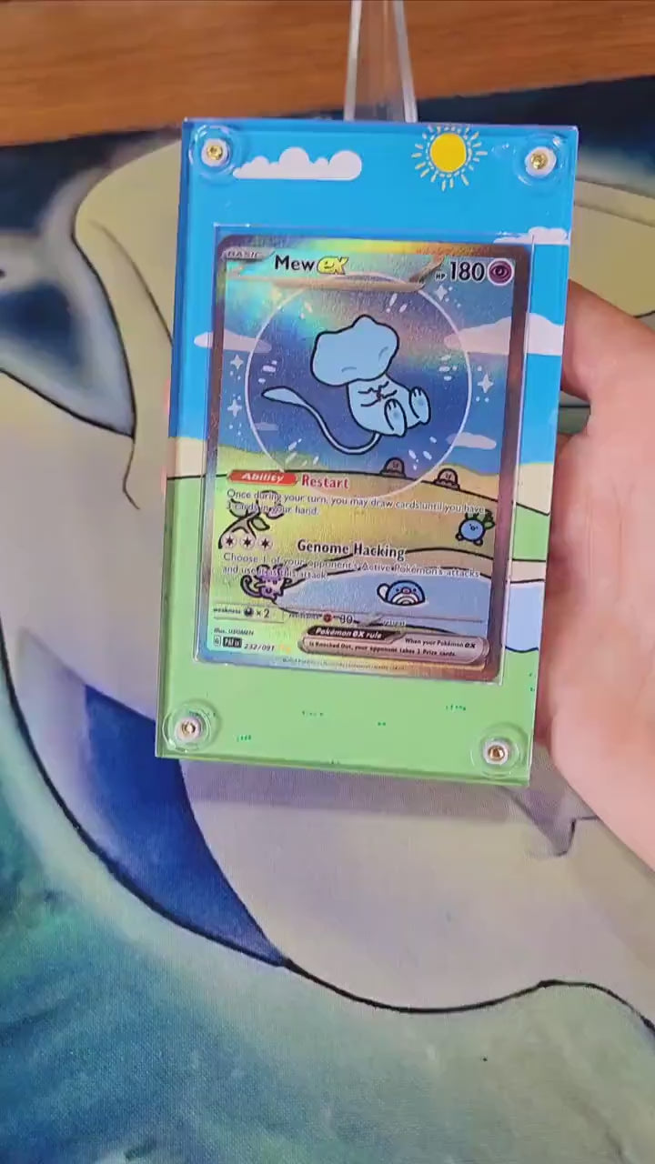 Pokemon Mew EX SIR Paldean Fates 232 Custom Case Slab