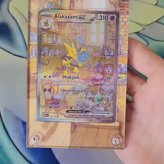 Pokemon Alakazam EX SIR 201/165 151 Custom Case Slab