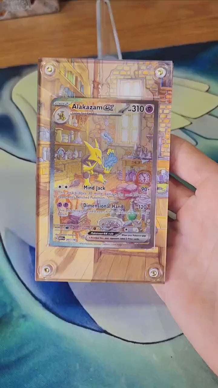 Pokemon Alakazam EX SIR 201/165 151 Custom Case Slab