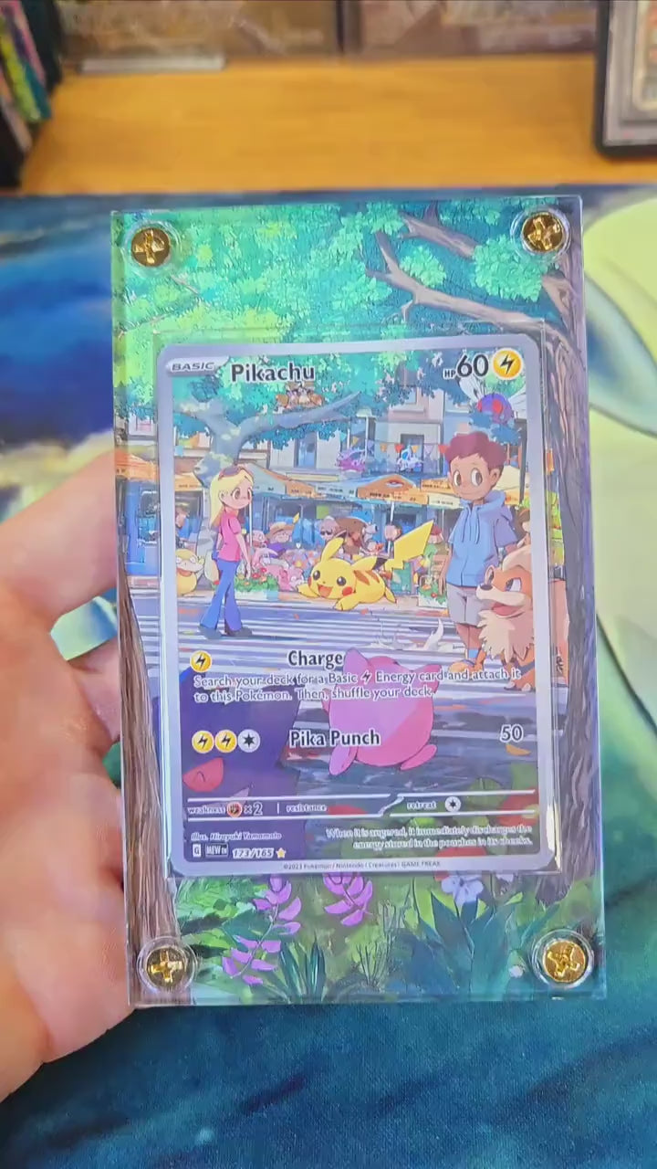 Pokemon 151 Pikachu 173/165 Custom Display Case from Pokemon 151