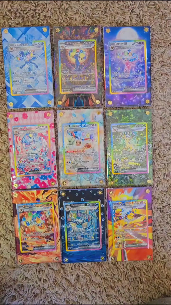 x9 Pokemon Prismatic Evolutions Eeveelution SIR Set - Umbreon, Sylveon, Espeon, Glaceon, Leafeon, Vaporeon, Flareon, Jolteon, Eevee