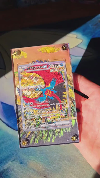Pokemon Card Roaring Moon ex SAR 218/187 sv8a Terastal Festival Pristmatic Evolutions Custom Case